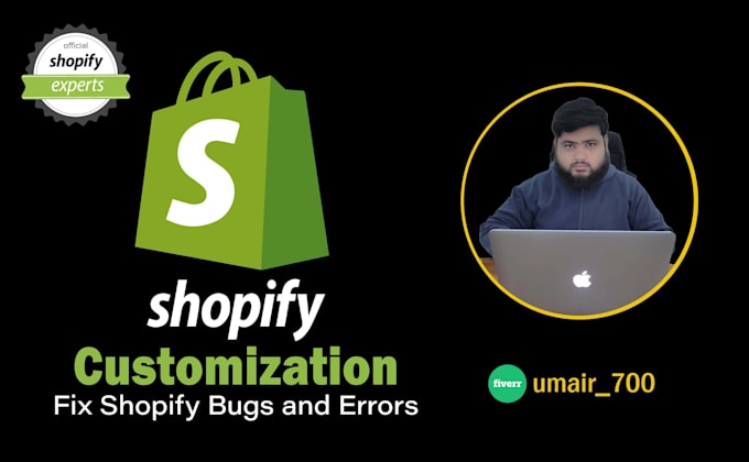 fix shopify website issues and errors as shopify developer