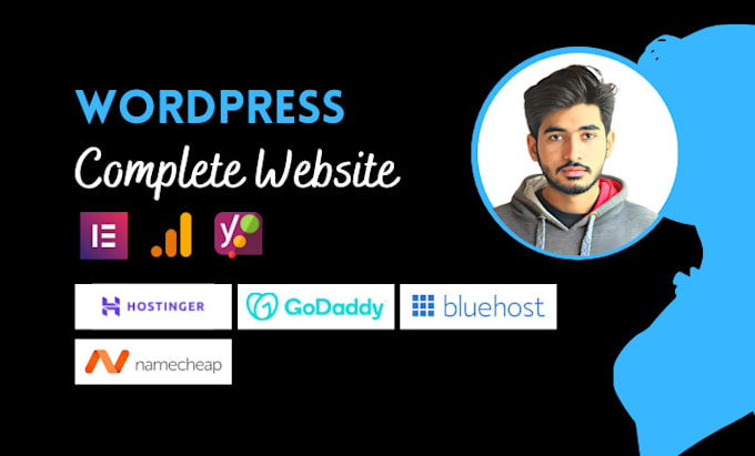 build website on godaddy, bluehost, namecheap, hostgator and website redesign