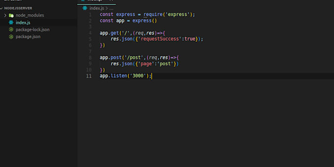 develop you nodejs API endpoints