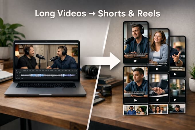 turn podcasts and long videos into engaging shorts and reels