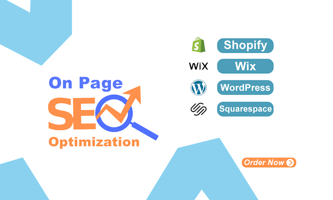 do complete on page SEO optimization for shopify, wix, and wordpress website
