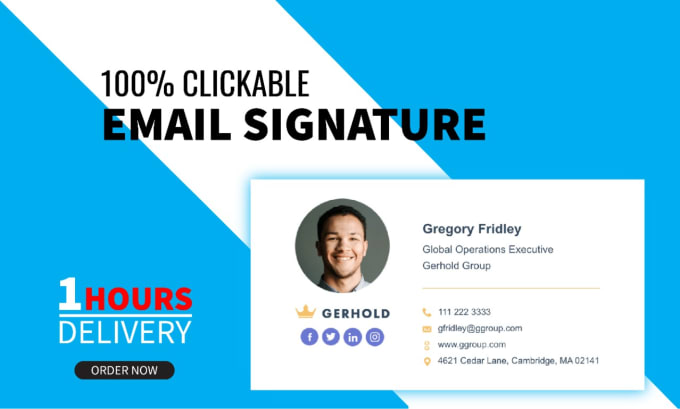 Fastest clickable html email signature maker expert for outlook gmail ...