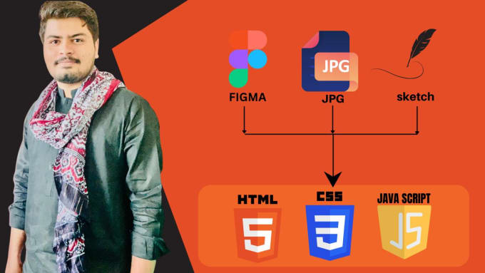 Do fronted web development in html css javascript by Osamaniazi1 | Fiverr