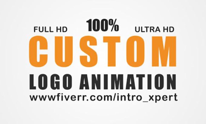 do custom animated logo video and youtube intro