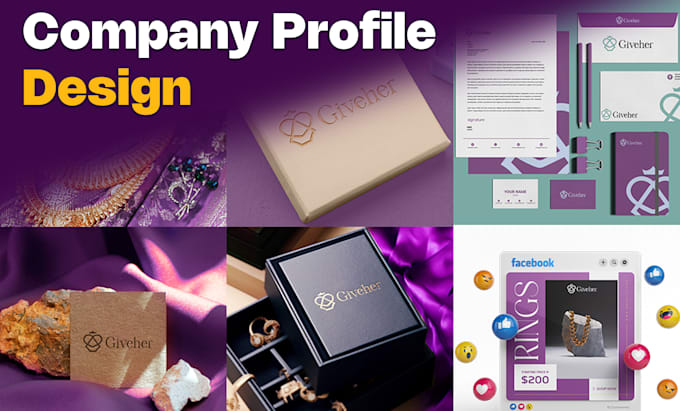 design a professional company profile or brochure