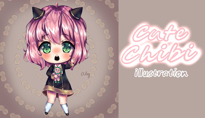 Make an amazing chibi illustration for you by Alej66 | Fiverr