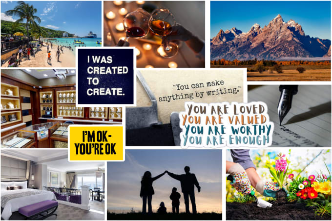 Design an awesome vision board, mood board, collage by William_kon | Fiverr