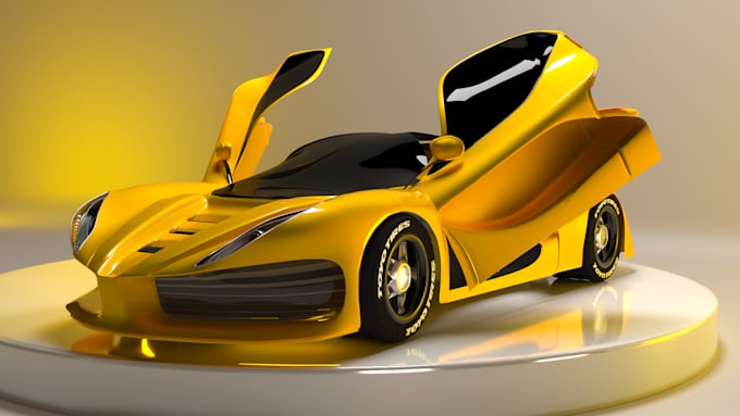 modeling your car and rendering in realistic