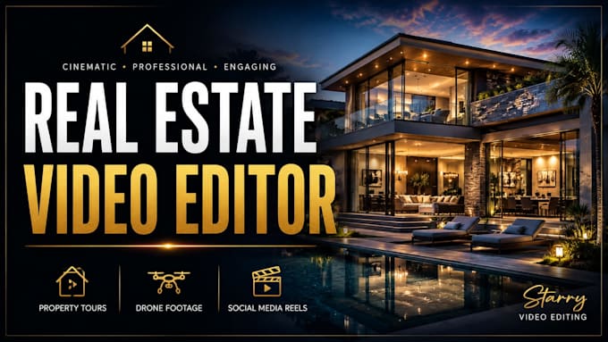 edit cinematic real estate videos for realtors and videographers