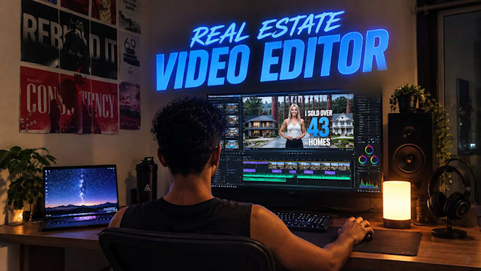 edit professional videos for real estate, and social media
