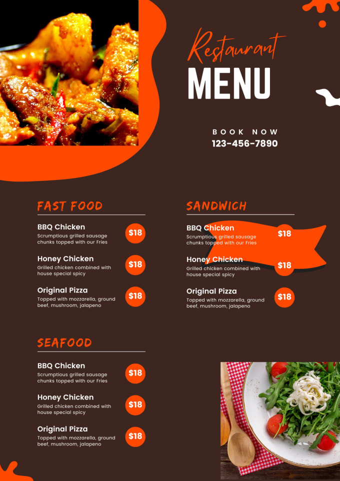 Design menu design, food menu, restaurant menu, price list by Shamme12 ...