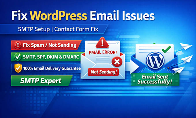 fix wordpress SMTP and contact form email issues