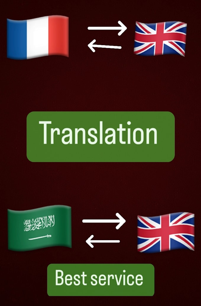 Provide you with a professionally translated text by Khalidchiouene