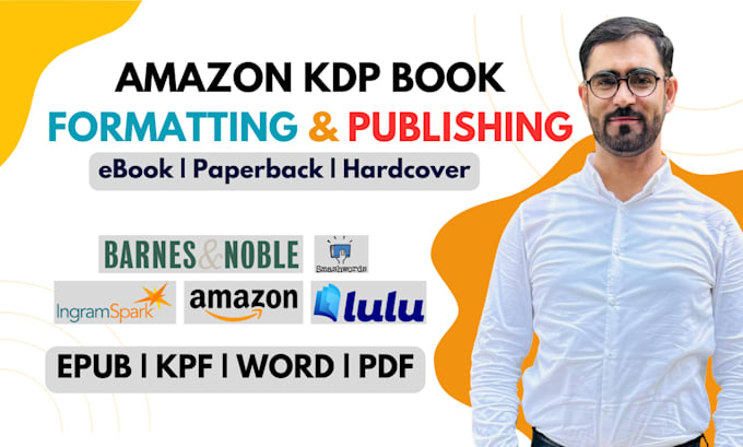 do book formatting, kindle ebook formatting and paperback formatting for KDP