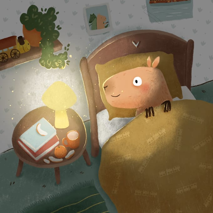 draw magic children book illustrations for you