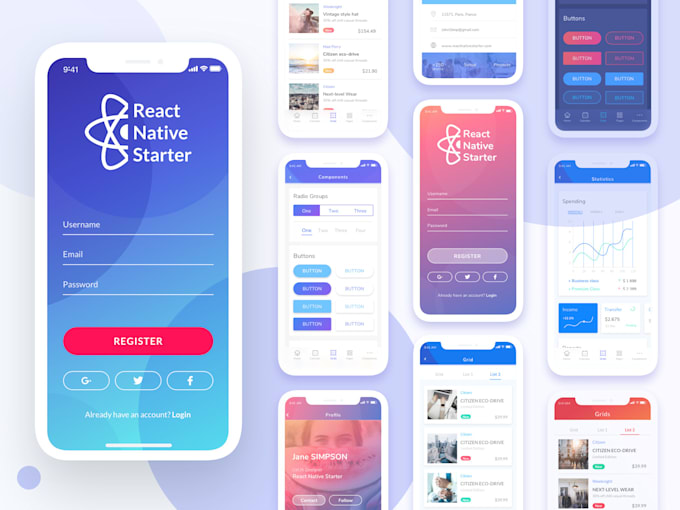 create react native mobile app