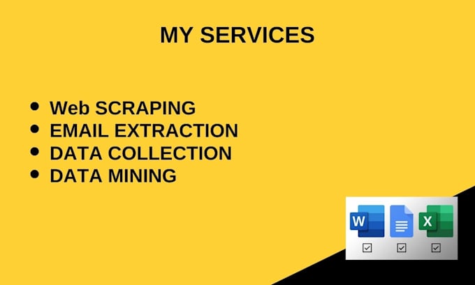 do work web scraping, email scraping, and email extractor