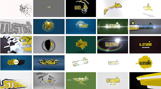 high quality digital logo intro animation for your brand