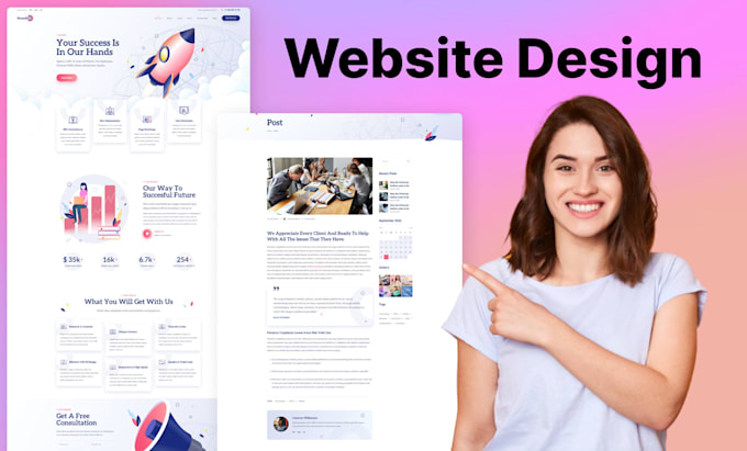 Create eye catchy website ui and ux design in psd, figma, xd by ...