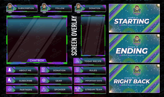 create twitch overlay with animation