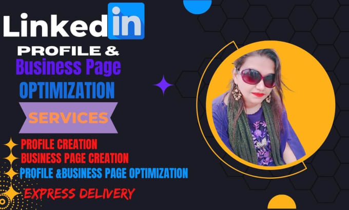 Creat a professional linkedin profile and bussiness page and optimize