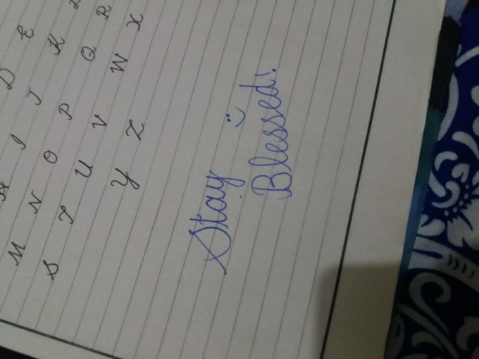 write your work in my handwriting