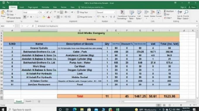Do data entry copy paste data collection pdf to excel by Chinmayee_14 ...