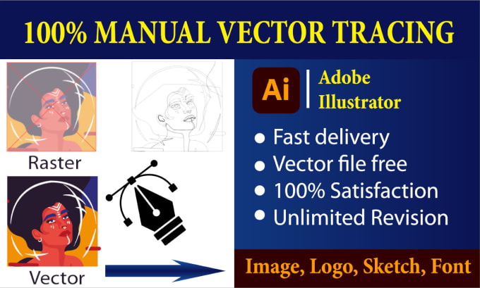 Do Perfectly And Manual Vector Tracing Using Adobe Illustrator Do Perfectly And Manual Vector Tracing Using Adobe Illustrator