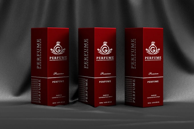 do premium perfume box packaging and label design