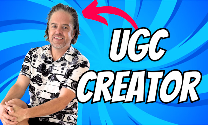 create ugc video ads for tiktok or facebook male creator