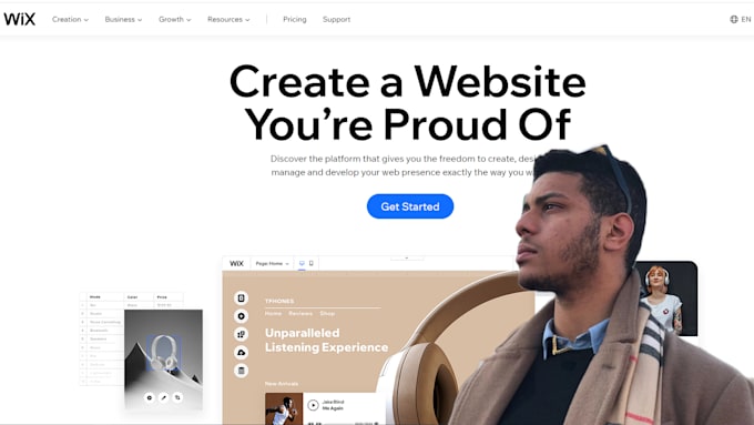 create your website in italiano