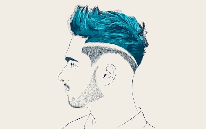Make a simple yet aesthetic portrait line art by Eebraa | Fiverr