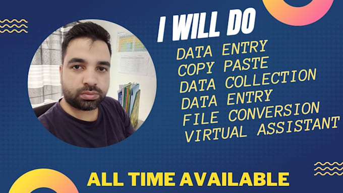 Do data entry, copy paste, typing, administrator tasks by Saddamdidar ...