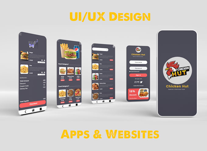 Design amazing ui ux for mobile and web app user interface by Syed ...