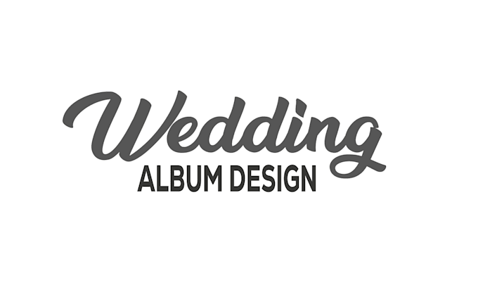 create clean and modern wedding album design