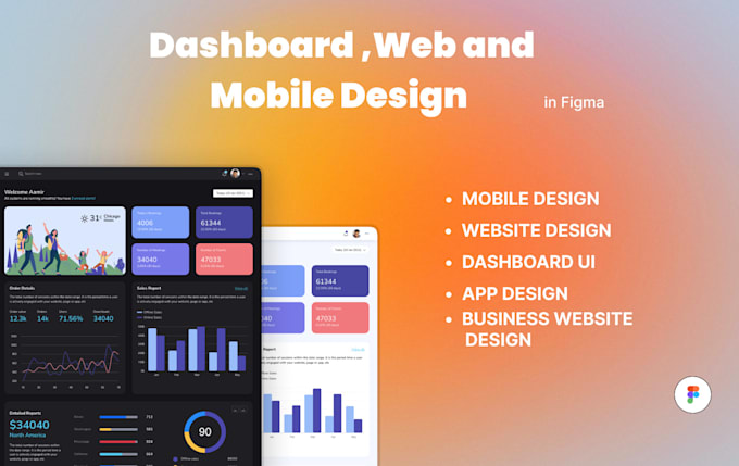 Create dashboard ui admin panel and ui ux design by Simranjeet_p | Fiverr