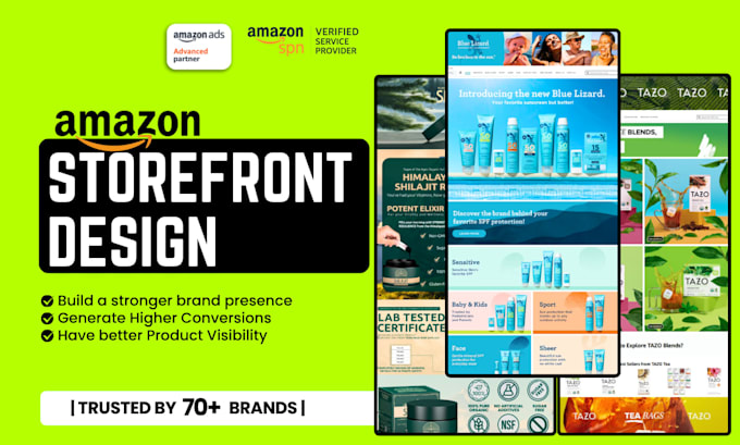 design amazon brand store optimize amazon storefront design listing images