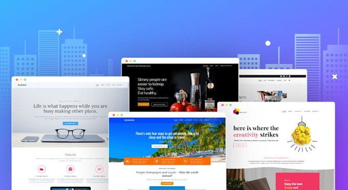 Build responsive website design using html css js bootstrap by ...