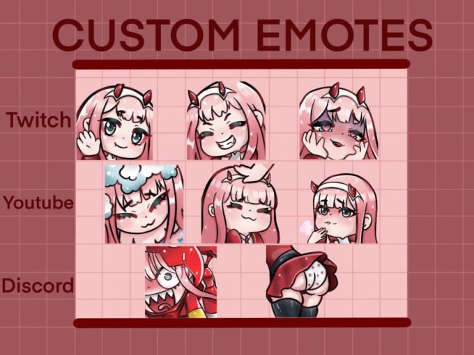 Create kawaii chibi anime emotes for twitch or discord by Doriisx3 | Fiverr