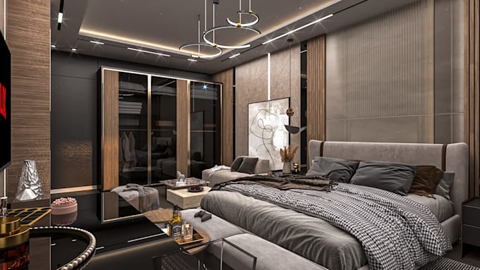 design your interior room and high 3d realistic renderings