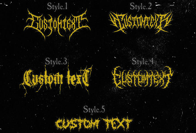 design a retro heavy metal logo