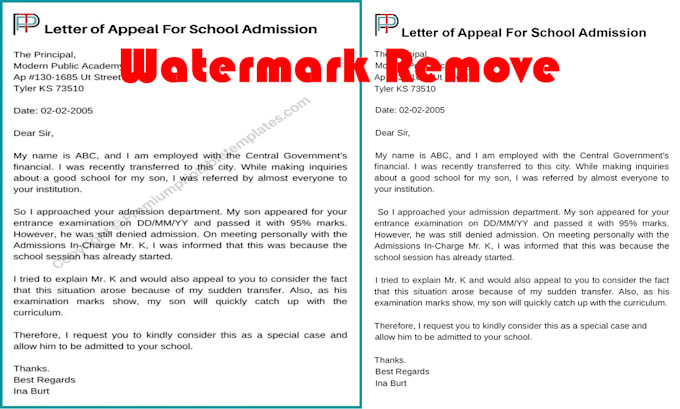 add and will remove the watermark in the pdf files