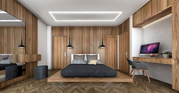 visualization 3d or 360 interior, house, cafe, restaurant