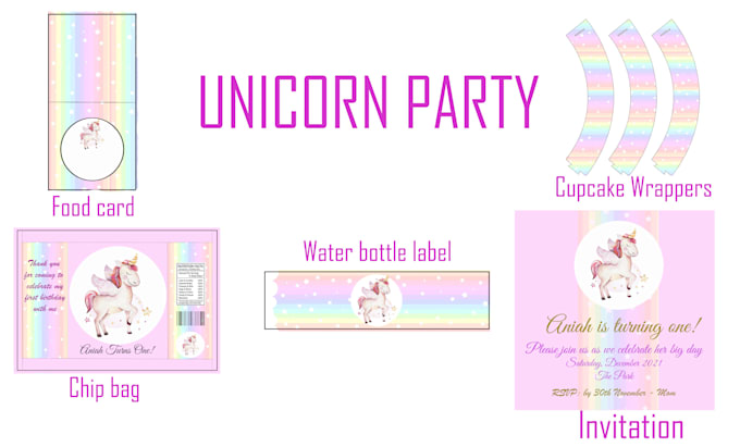 Design the perfect printables for your party by Sam786meena | Fiverr