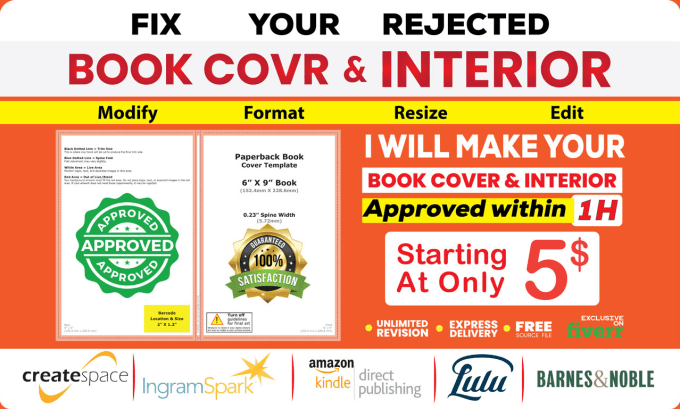 Fix margin resize edit and fix errors of your rejected book cover and