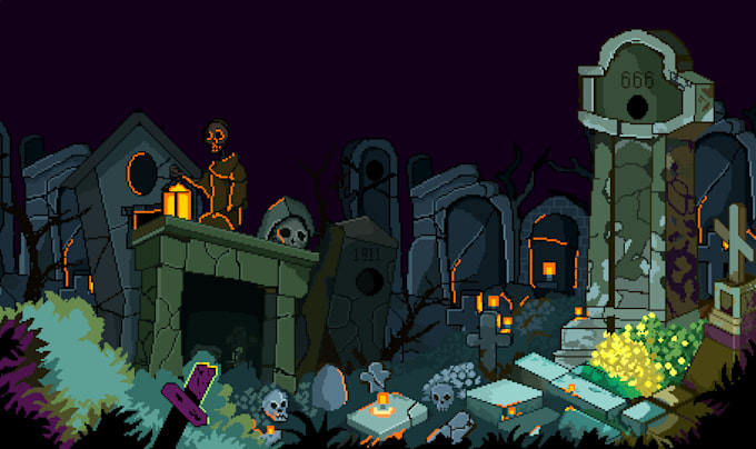 creat pixel art animated GIF mp4