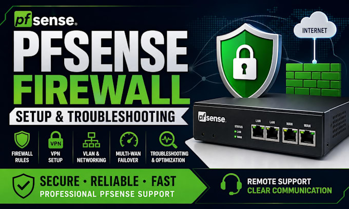 configure and troubleshoot your pfsense firewall and VPN