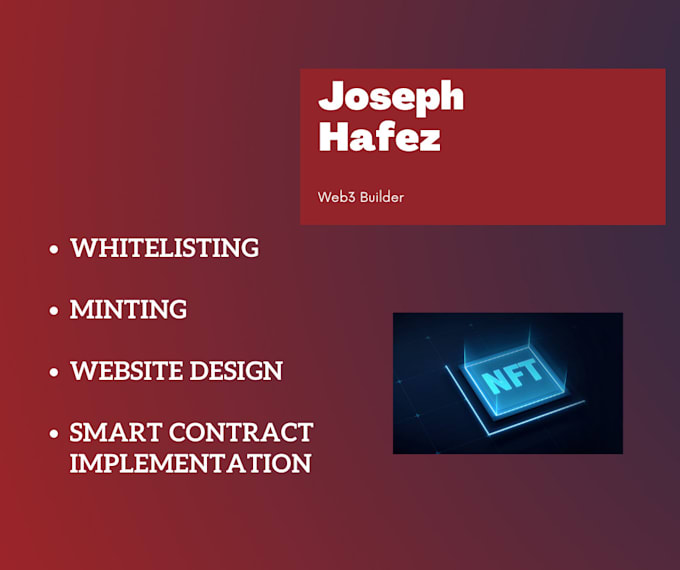 Create an nft minting website by Joehaf11 Fiverr
