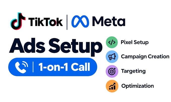 be your 1 on 1 tiktok or meta ads coach, facebook and tiktok ads manager