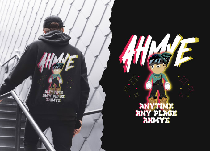 Create artsy streetwear hypebeast design for clothing brand